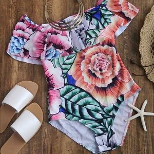 Off the shoulder swimsuit